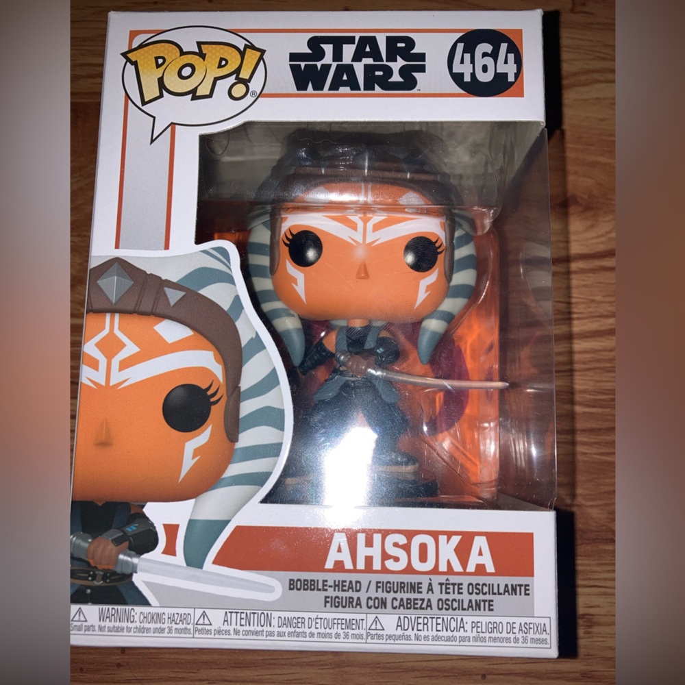 Star Wars Ashoka Funko Pop never opened.  New in Box
464